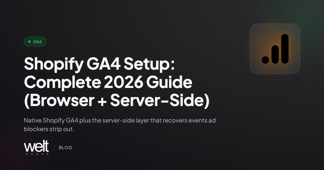 Shopify GA4 Setup: Complete 2026 Guide (Browser + Server-Side)