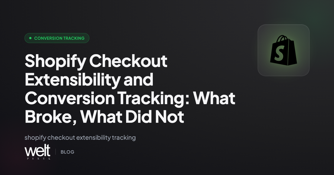 Shopify Checkout Extensibility: What It Broke for Tracking