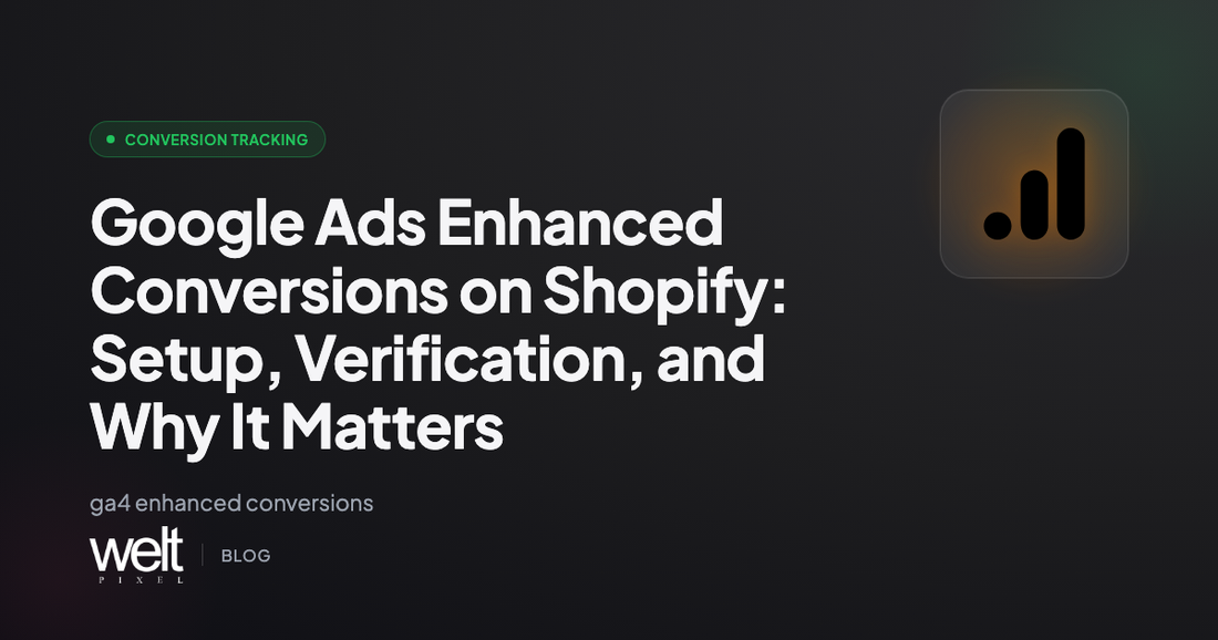 Google Ads Enhanced Conversions on Shopify: Setup, Verification, and Why It Matters