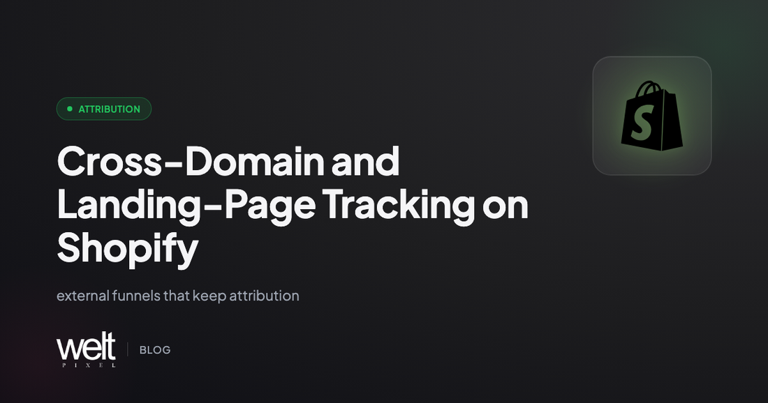 Cross-Domain and Landing-Page Tracking on Shopify: External Funnels That Keep Attribution