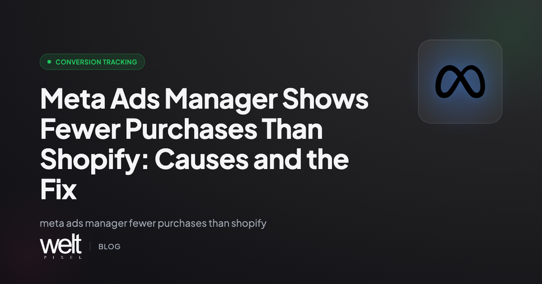 Meta Ads Manager Shows Fewer Purchases Than Shopify: Causes and the Fix