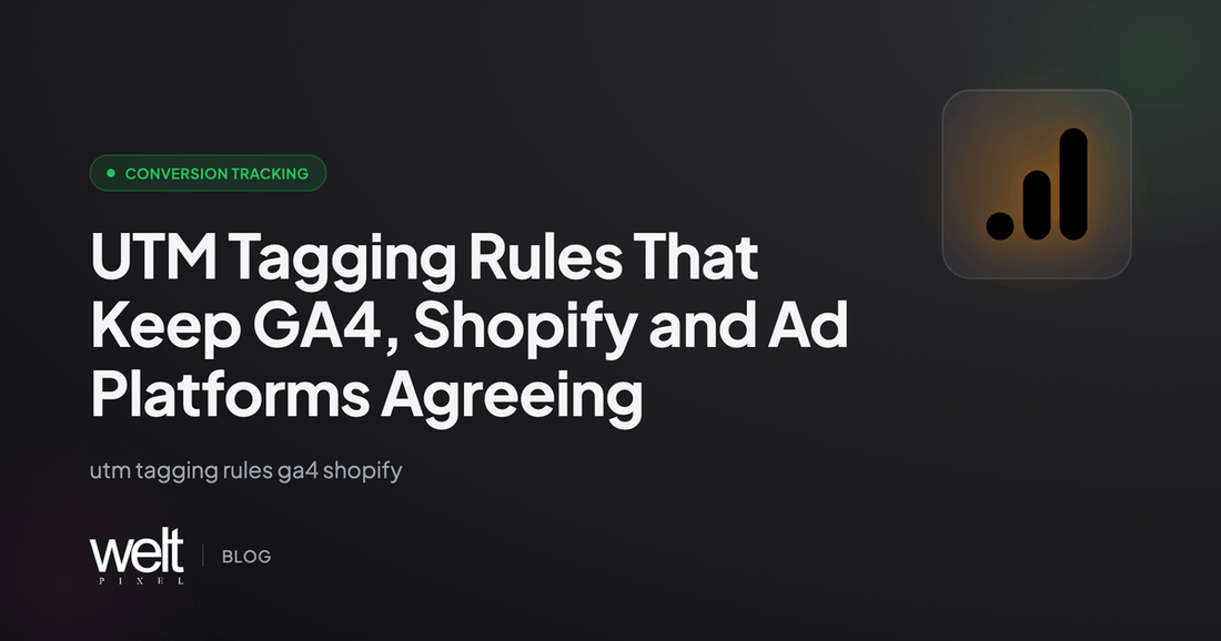 UTM Tagging Rules That Keep GA4, Shopify and Ad Platforms Agreeing