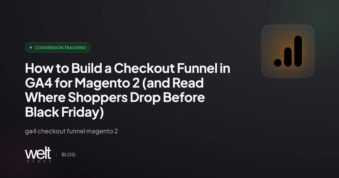 How to Build a Checkout Funnel in GA4 for Magento 2 (and Read Where Shoppers Drop Before Black Friday)