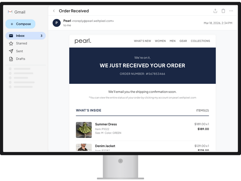 Magento 2 Transactional Emails Template Editor