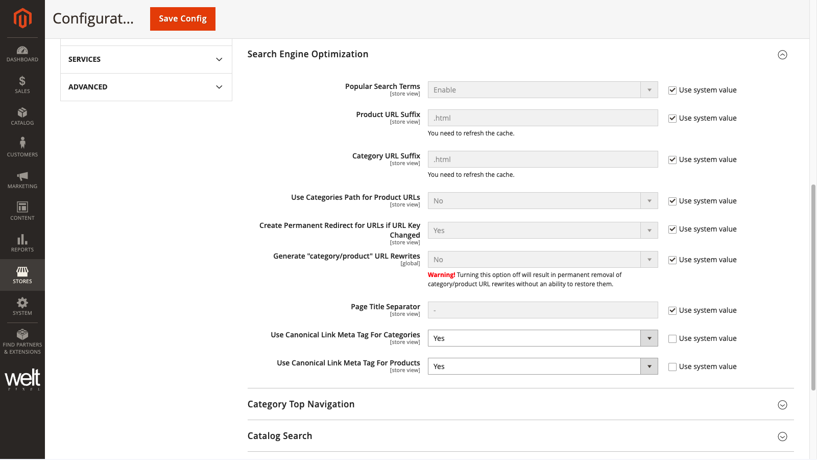 Magento 2 SEO Guide - Catalog Search Engine Optimization Canonical Tags for Products & Categories