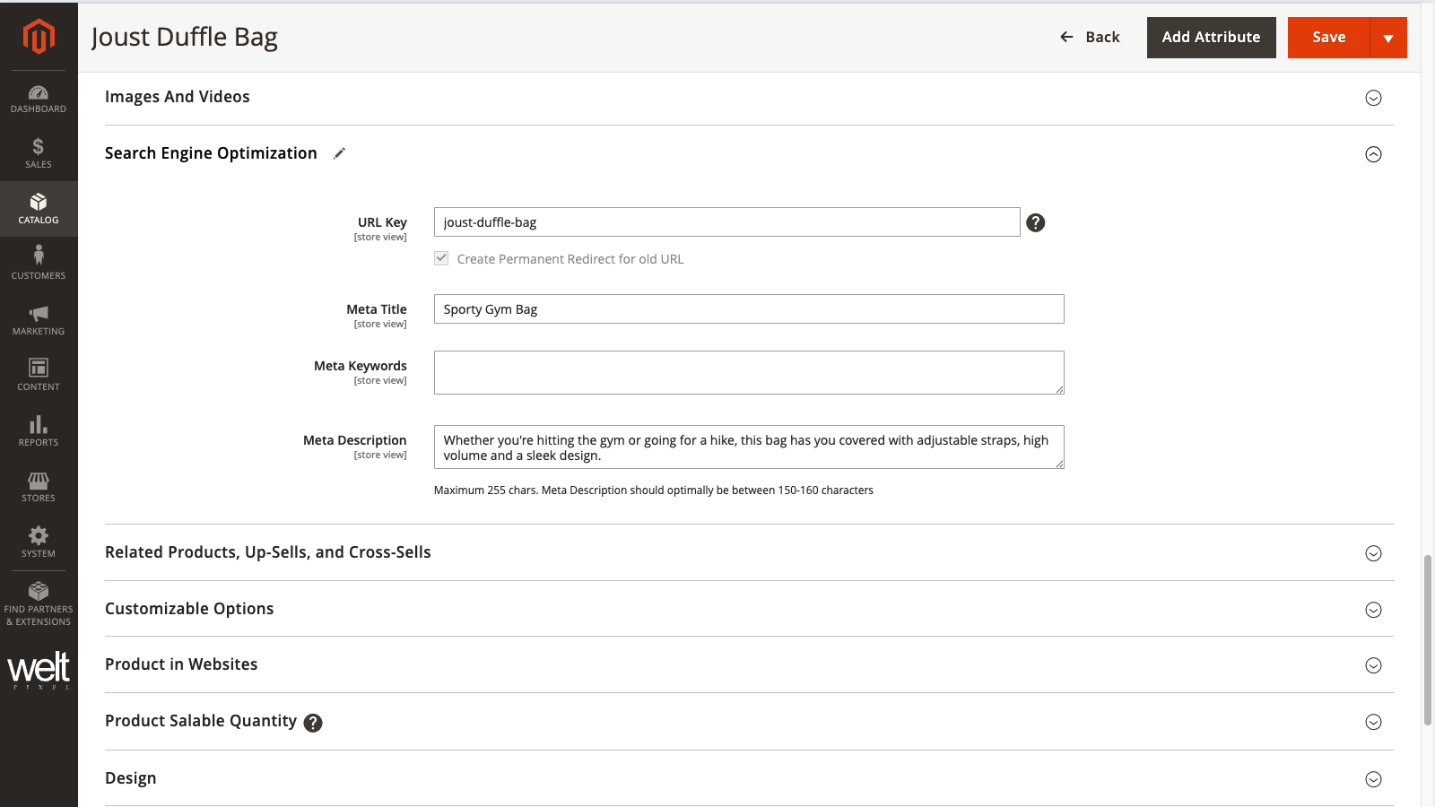 Magento 2 SEO Guide - Search Engine Optimization Settings for Products, Categories and CMS Pages