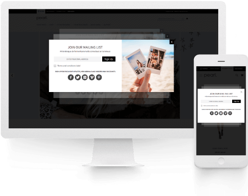 Stack. Framework and Extension Pack page Magento 2 Enhanced Newsletter Popup and Exit Intent snapshot.